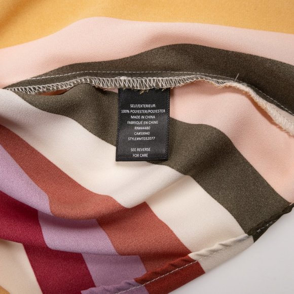 LABEL RACHEL RACHEL ROY multi-color striped sleeveless top with tie size S - Picture 7 of 8
